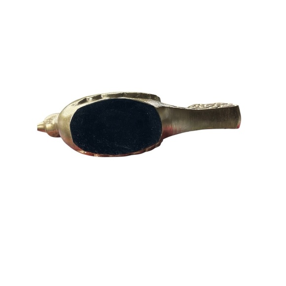 Dove Menorah Candle Holder Gold Threshold Aluminum Cast Bird Hanukkah Decor - Picture 5 of 6